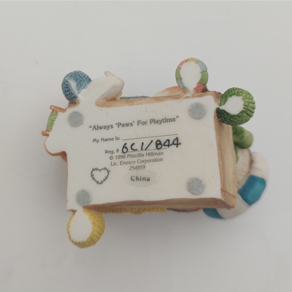 Calico Kittens Cat Figurine “Always Paws For Playtime” Enesco Priscilla Hillman - Picture 8 of 10